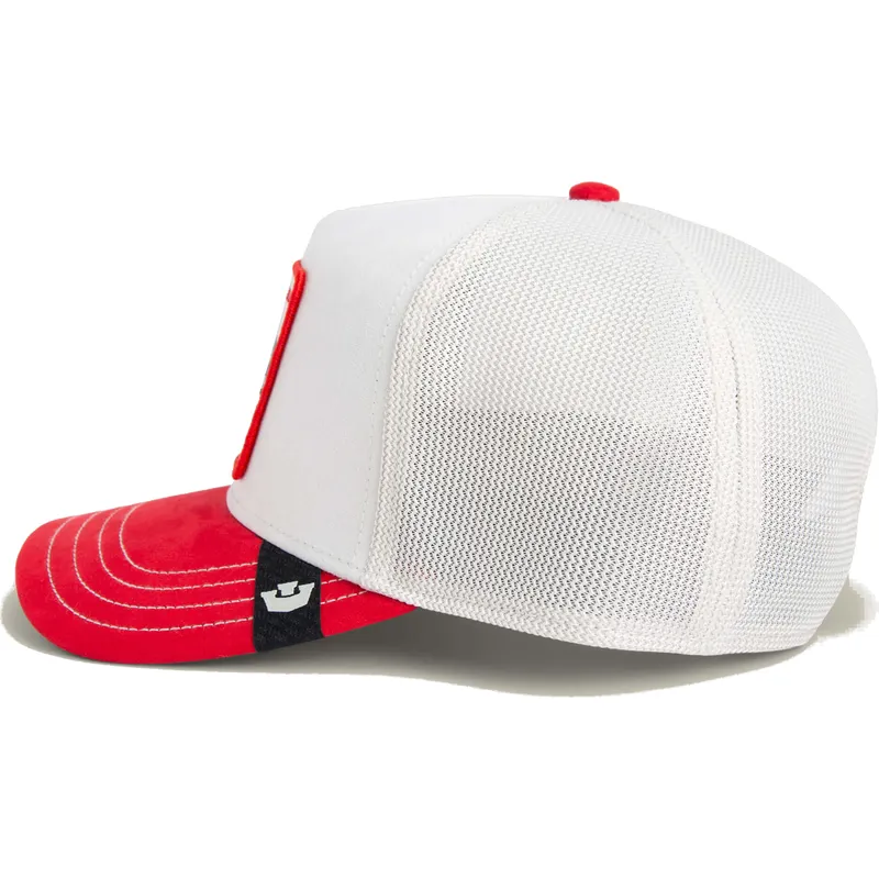 gorra-trucker-bianca-e-rossa-serpente-vicious-suede-snake-suede-truckers-the-farm-di-goorin-bros