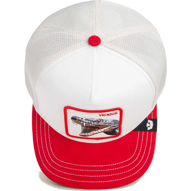 epci-curbata-alb-snapback-vicious-suede-snake-suede-truckers-the-farm-de-goorin-bros