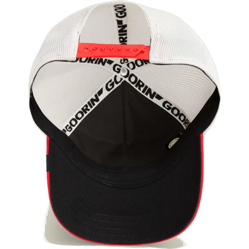 gorra-trucker-bianca-e-rossa-serpente-vicious-suede-snake-suede-truckers-the-farm-di-goorin-bros