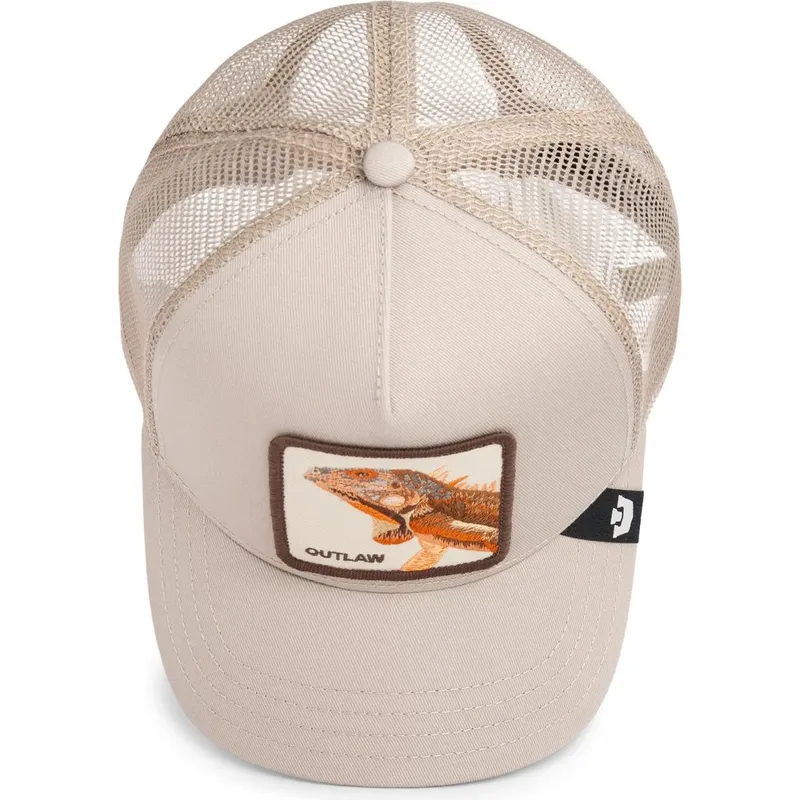 gorra-trucker-beige-lagarto-the-outlaw-lizard-sport-the-farm-di-goorin-bros