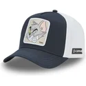 cappellino-curvo-blu-marino-e-bianco-snapback-tom-taj6-tom-looney-tunes-di-capslab