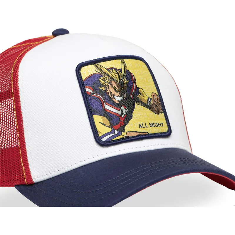 cappello-trucker-multicolore-all-might-mha-all-my-hero-academia-di-capslab