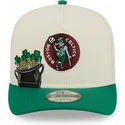 cappellino-curvo-beige-e-verde-snapback-9fifty-a-frame-precurved-hardwood-classics-dei-boston-celtics-nba-di-new-era