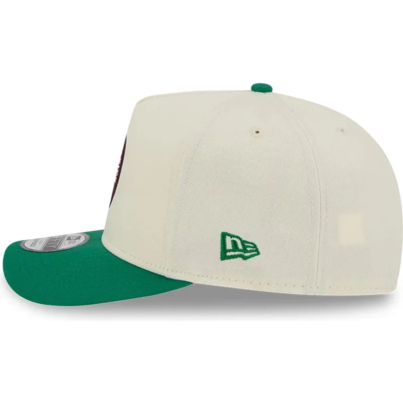 cappellino-curvo-beige-e-verde-snapback-9fifty-a-frame-precurved-hardwood-classics-dei-boston-celtics-nba-di-new-era