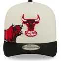 beige-och-svart-bojd-keps-snapback-9fifty-a-frame-precurved-hardwood-classics-chicago-bulls-nba-fran-new-era