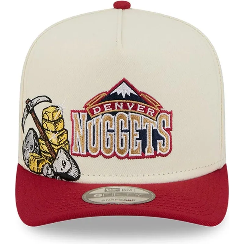 new-era-9fifty-a-frame-precurved-hardwood-classics-snapback-kappe-in-beige-und-rot-der-denver-nuggets-nba
