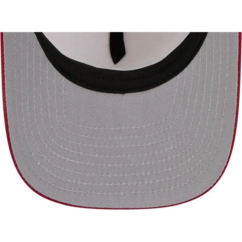 cappellino-visiera-curva-beige-e-rosso-snapback-9fifty-a-frame-precurved-hardwood-classics-di-denver-nuggets-nba-di-new-era