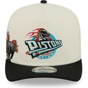 bezowo-czarna-zakrzywiona-czapka-snapback-9fifty-a-frame-precurved-hardwood-classics-detroit-pistons-nba-new-era