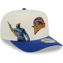 casquette-courbee-beige-et-bleue-snapback-9fifty-a-frame-precurved-hardwood-classics-golden-state-warriors-nba-new-era