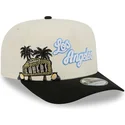epci-curbata-negru-snapback-9fifty-a-frame-precurved-hardwood-classics-de-los-angeles-lakers-nba-de-new-era