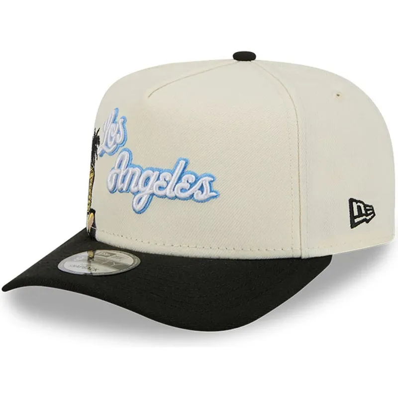 epci-curbata-negru-snapback-9fifty-a-frame-precurved-hardwood-classics-de-los-angeles-lakers-nba-de-new-era