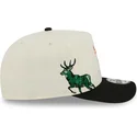 beige-och-svart-bojd-keps-snapback-9fifty-a-frame-precurved-hardwood-classics-fran-milwaukee-bucks-nba-av-new-era