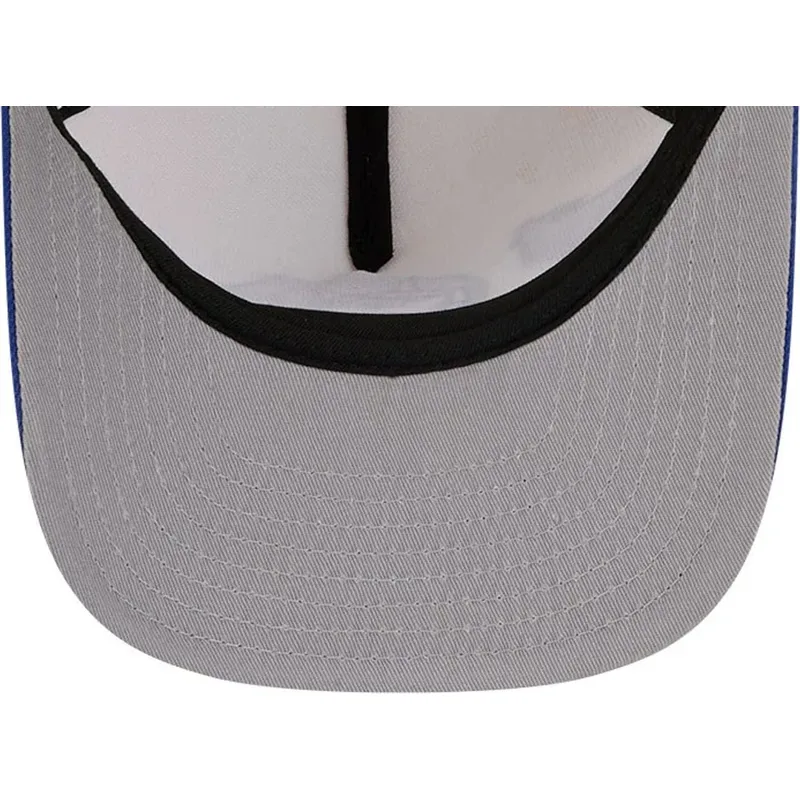 cappellino-curvo-beige-e-blu-snapback-9fifty-a-frame-precurved-hardwood-classics-dei-minnesota-timberwolves-nba-di-new-era