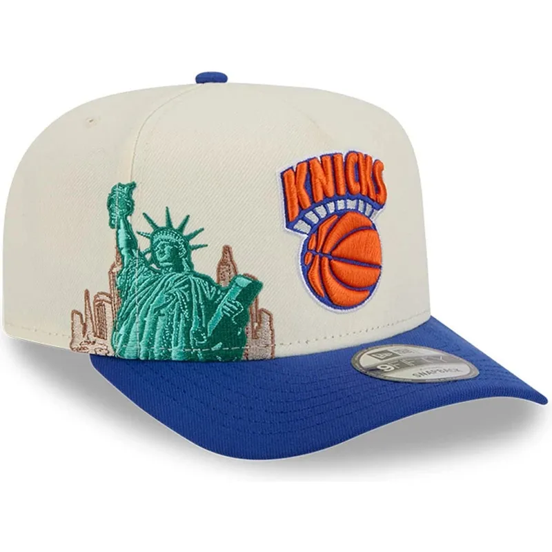epci-curbata-albastru-snapback-9fifty-a-frame-precurved-hardwood-classics-de-new-york-knicks-nba-de-new-era