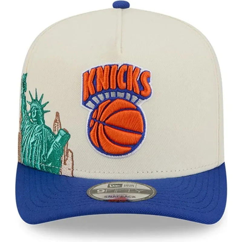 epci-curbata-albastru-snapback-9fifty-a-frame-precurved-hardwood-classics-de-new-york-knicks-nba-de-new-era
