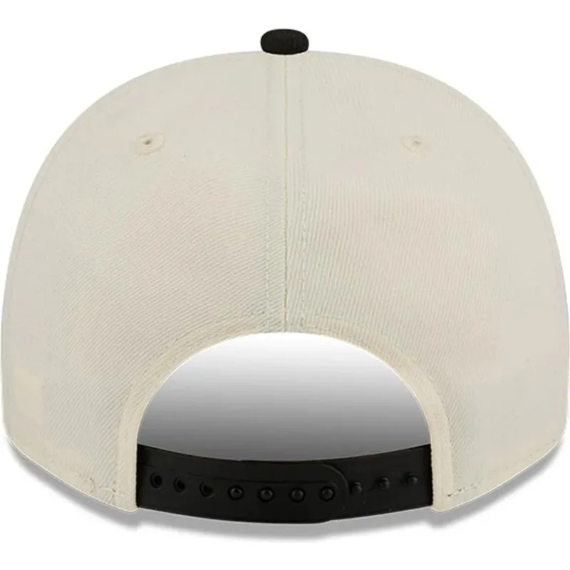 cappellino-beige-e-nero-snapback-9fifty-a-frame-precurved-hardwood-classics-degli-orlando-magic-nba-di-new-era
