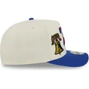 bezowo-niebieska-zakrzywiona-czapka-snapback-9fifty-a-frame-precurved-hardwood-classics-philadelphia-76ers-nba-new-era