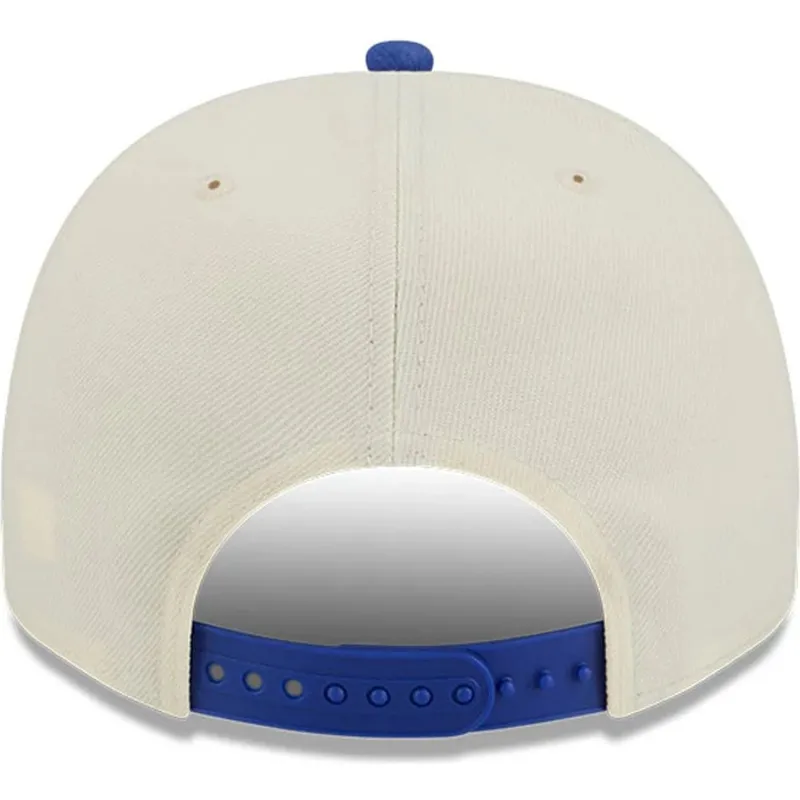 bezowo-niebieska-zakrzywiona-czapka-snapback-9fifty-a-frame-precurved-hardwood-classics-philadelphia-76ers-nba-new-era