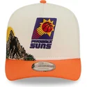 gorra-curva-beige-y-naranja-snapback-9fifty-a-frame-precurved-hardwood-classics-de-phoenix-suns-nba-de-new-era