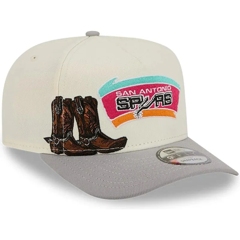 san-antonio-spurs-nba-new-era-9fifty-a-frame-precurved-hardwood-classics-beige-und-grau-snapback-kappe