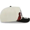 bezowo-czarna-czapka-z-daszkiem-snapback-9fifty-a-frame-precurved-hardwood-classics-toronto-raptors-nba-od-new-era