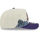 gorra-curva-beige-y-violeta-snapback-9fifty-a-frame-precurved-hardwood-classics-de-utah-jazz-nba-de-new-era