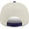 beige-och-violett-bojd-snapback-keps-9fifty-a-frame-precurved-hardwood-classics-fran-utah-jazz-nba-av-new-era