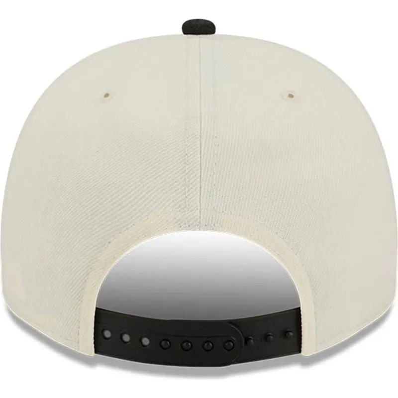 cappellino-snapback-beige-e-nero-9fifty-a-frame-precurved-hardwood-classics-dei-vancouver-grizzlies-nba-di-new-era