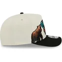 casquette-courbee-beige-et-noire-snapback-9fifty-a-frame-precurved-hardwood-classics-vancouver-grizzlies-nba-new-era