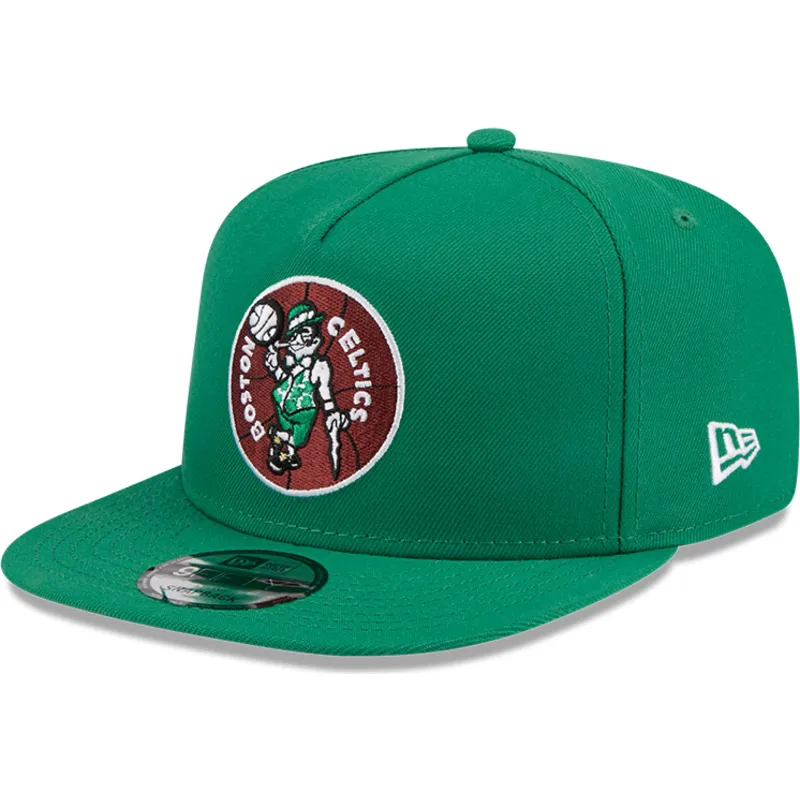 zielona-czapka-z-daszkiem-snapback-9fifty-a-frame-hardwood-classics-boston-celtics-nba-od-new-era