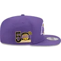 lila-platt-snapbackkeps-9fifty-a-frame-hardwood-classics-los-angeles-lakers-nba-fran-new-era