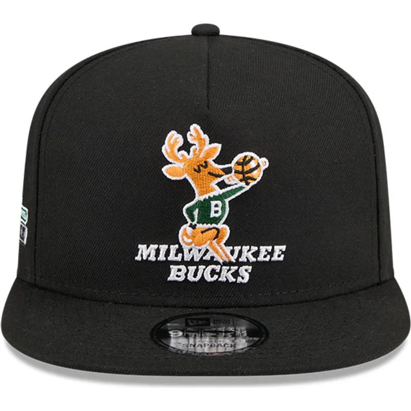 epci-plata-negru-snapback-9fifty-a-frame-hardwood-classics-de-milwaukee-bucks-nba-de-new-era