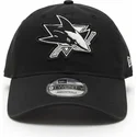 czarna-regulowana-czapka-z-zakrzywionym-daszkiem-9twenty-stamp-san-jose-sharks-nhl-new-era