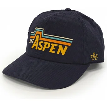 Cappellino curvo blu marino snapback Aspen Printed Cord di American Needle