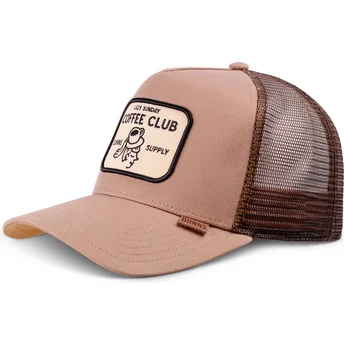 Cap curbată brown snapback de Djinns