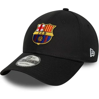 Gorra curva negra ajustable de FC Barcelona LALIGA 9FORTY...