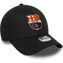 casquette-courbee-noire-ajustable-pour-enfant-fc-barcelona-laliga-9forty-core-new-era