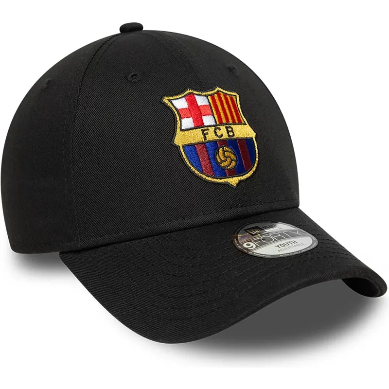 epci-curbata-negru-snapback-pentru-copii-9forty-ajustable-de-fc-barcelona-laliga-de-new-era