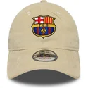 cappellino-curva-beige-regolabile-del-fc-barcelona-laliga-9twenty-cord-di-new-era