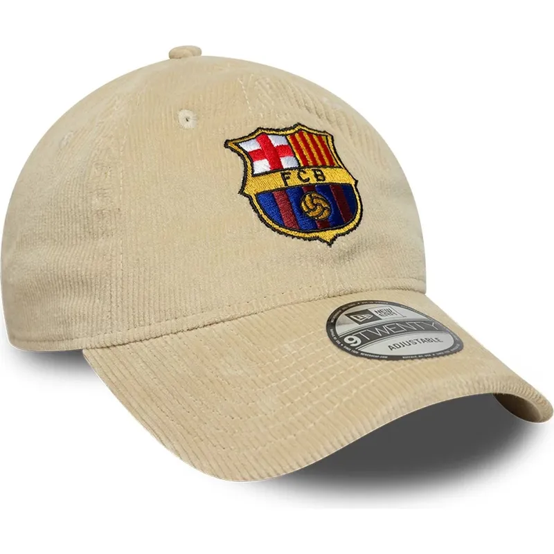 cappellino-curva-beige-regolabile-del-fc-barcelona-laliga-9twenty-cord-di-new-era