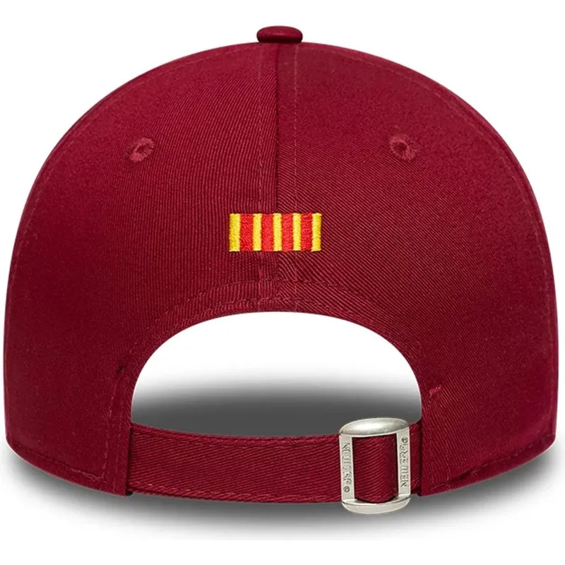 cap-curbata-red-snapback-pentru-copii-9forty-ajustable-de-fc-barcelona-laliga-de-new-era