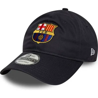 Șepci curbată bleumarin snapback 9TWENTY ajustable de FC Barcelona LALIGA de New Era