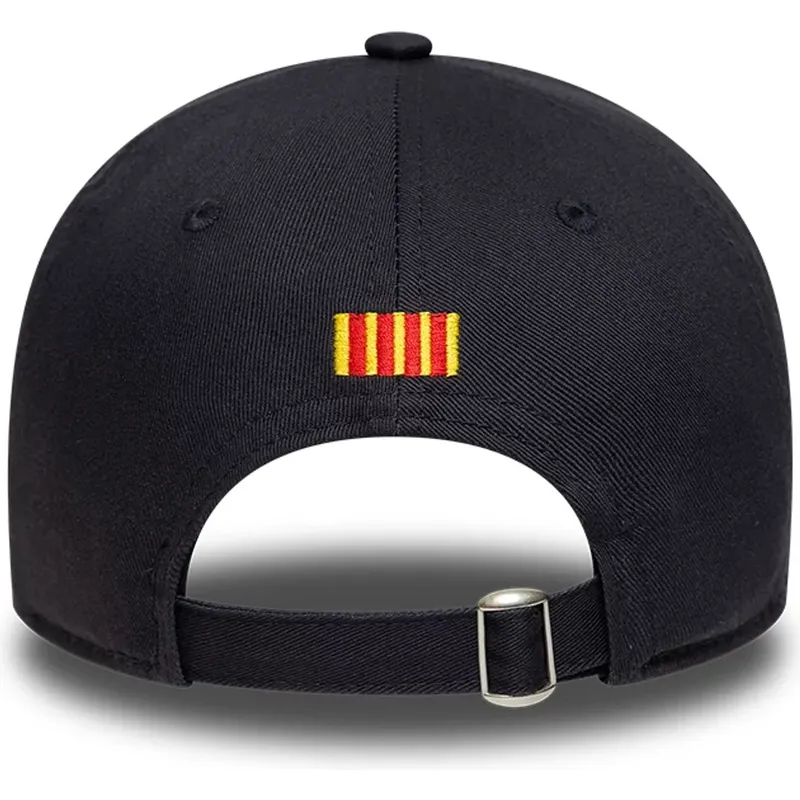 cappellino-curvo-blu-navy-regolabile-del-fc-barcelona-laliga-9twenty-core-di-new-era
