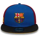 blau-rote-enganliegende-flatcap-fc-barcelona-laliga-59fifty-mes-que-un-club-von-new-era