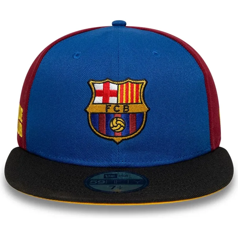 fc-barcelona-laliga-59fifty-mes-que-un-club-bla-och-rod-justerbar-flat-keps-fran-new-era