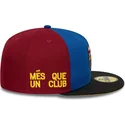 fc-barcelona-laliga-59fifty-mes-que-un-club-bla-och-rod-justerbar-flat-keps-fran-new-era