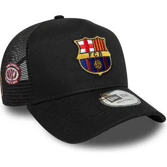 Svart trucker-keps FC Barcelona LALIGA A Frame Patch från New Era