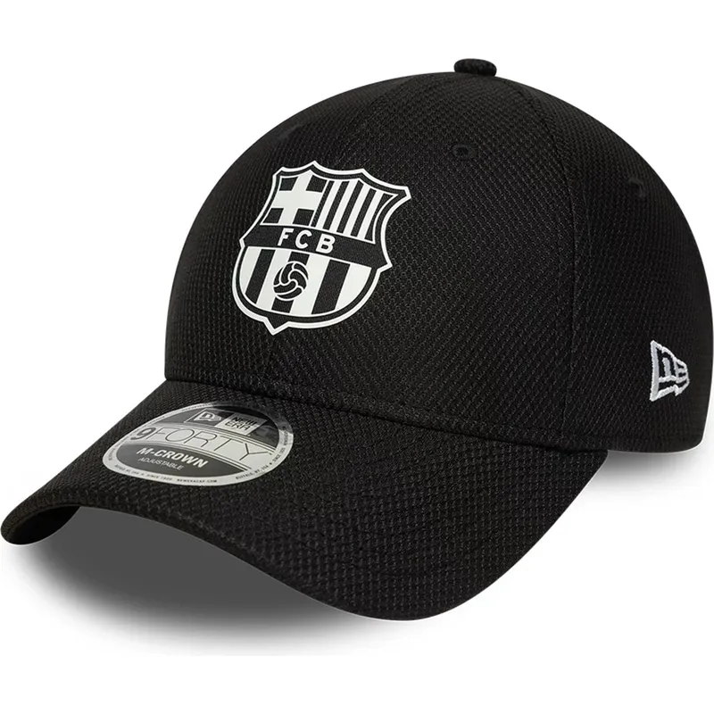 cappellino-curvo-nero-snapback-del-fc-barcelona-laliga-9forty-m-crown-diamond-era-di-new-era