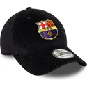 cappellino-curvo-nero-regolabile-del-fc-barcelona-laliga-39thirty-cord-di-new-era
