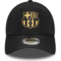 new-era-fc-barcelona-laliga-9forty-gold-justerbar-svart-bojd-keps